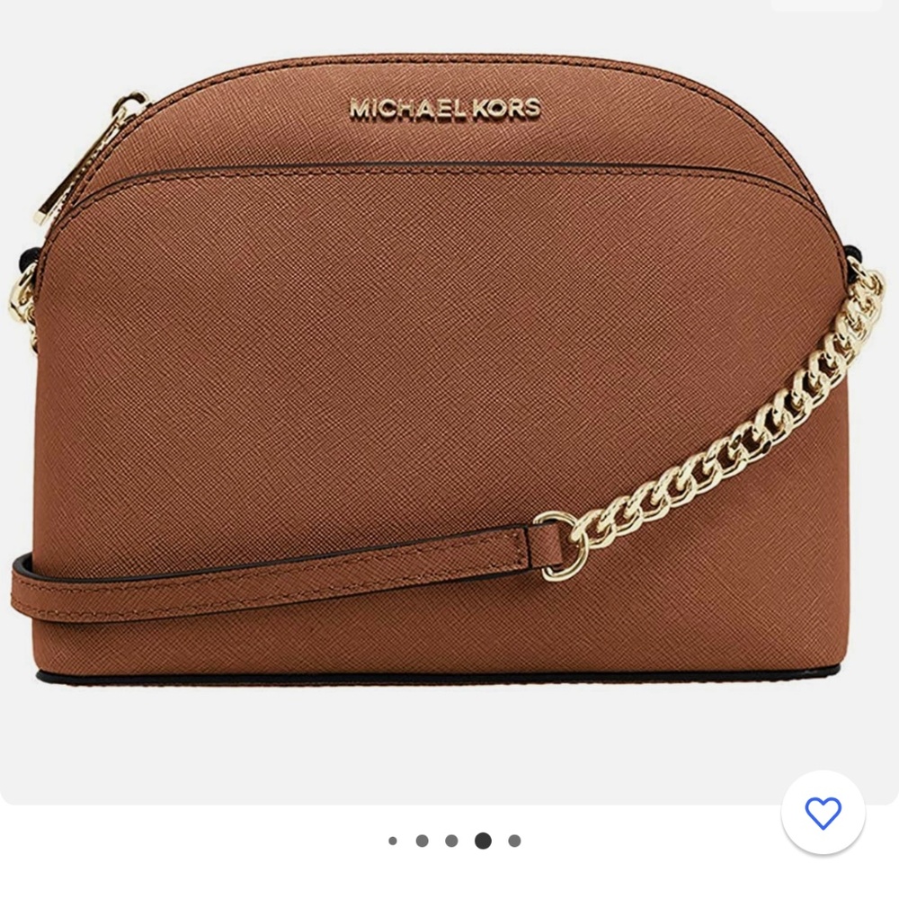 NWOT Michael Kors Emmy Saffiono Leather Medium Crossbody